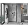 Mexen Mist-B porte de douche battante gauche 90 cm, cadre noir, noir - 8A2-090-000-70-70-L