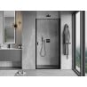 Mexen Mist-B porte de douche pivotante droite 90 cm, cadre noir, noir - 8A2-090-000-70-70-P