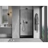 Mexen Mist-B porte de douche pivotante droite 90 cm, cadre noir, noir - 8A2-090-000-70-70-P