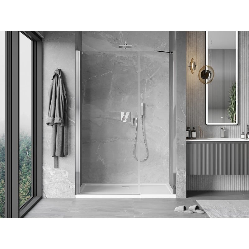 Mexen Mist-B drzwi prysznicowe uchylne 105 cm, transparent, chrom - 8A2-105-001-01-00