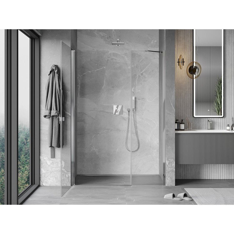 Mexen Mist-B porte de douche pivotante 110 cm, transparent, chrome - 8A2-110-001-01-00