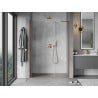 Mexen Mist-B 100 cm Hinged Shower Door, Transparent, Brushed Copper - 8A2-100-001-65-00