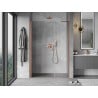 Mexen Mist-B 105 cm Hinged Shower Door, Transparent, Brushed Copper - 8A2-105-001-65-00