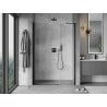 Mexen Mist-B Hinged Shower Door 95 cm, Transparent, Black - 8A2-095-001-70-00