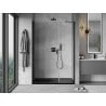 Mexen Mist-B 105 cm Pivot Shower Door, Transparent, Black - 8A2-105-001-70-00