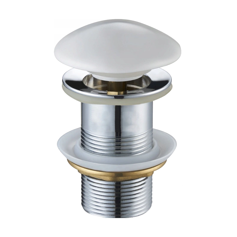 Mexen klick-klack plugg rund, vit keramisk - 79910-25