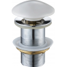 Mexen klik-klik ronde plug, witte keramiek - 79910-25