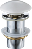 Mexen klik-klik ronde plug, witte keramiek - 79910-25