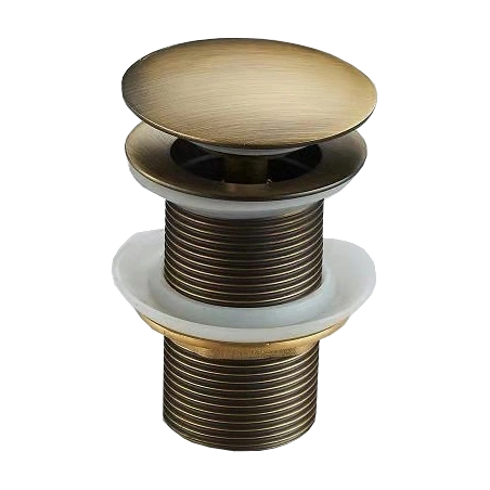Mexen Klick-Klack-Abfluss rund, antikes Bronze - 79910-30