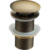 Mexen Klick-Klack-Abfluss rund, antikes Bronze - 79910-30