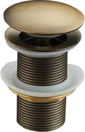 Mexen Klick-Klack-Abfluss rund, antikes Bronze - 79910-30