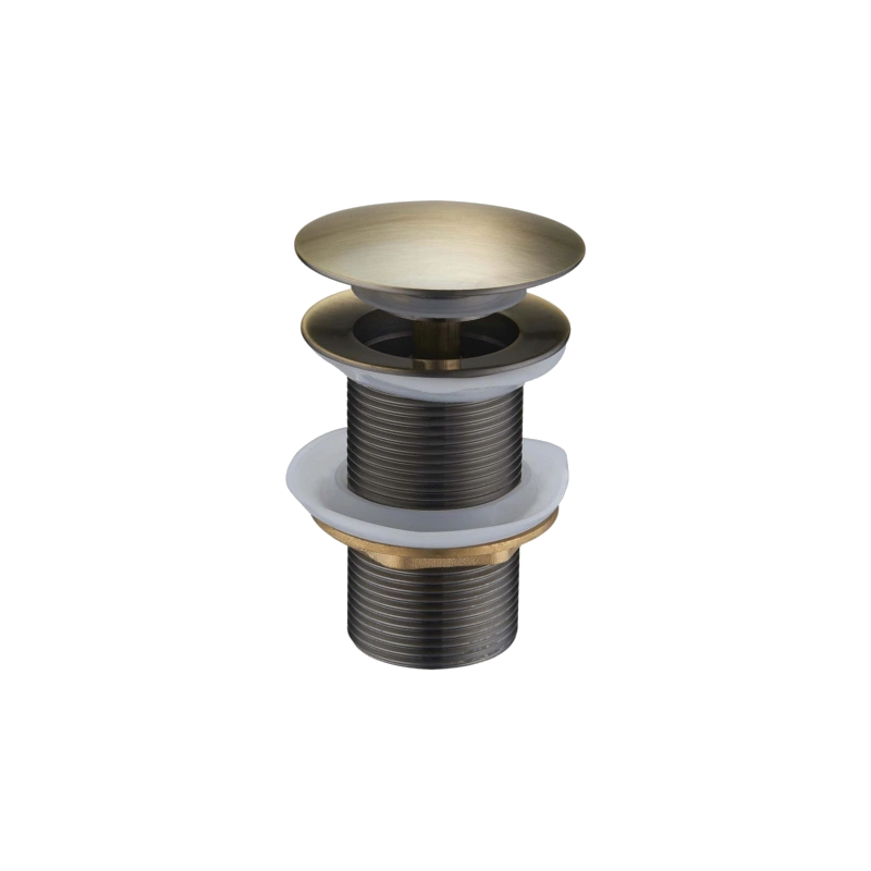 Mexen klik-klak plug rond, antiek messing - 79910-40