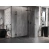 Mexen Lunar L Duo right-opening shower cabin 115 x 100 cm, transparent, black - 834L-115P-100L-70-00