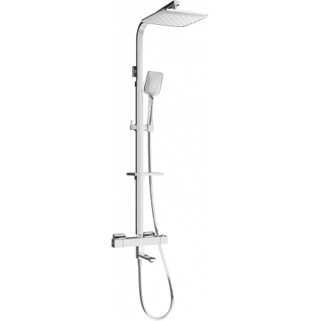 Mexen CQ62 juego de baño-ducha con rociador y grifo termostático, cromo - 779106295-00