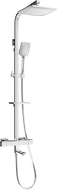 Mexen CQ62 Wannen-Duschset mit Regenbrause und Thermostatbatterie, Chrom - 779106295-00