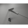 Mexen Lunar L Duo cabine de douche pivotante droite 115 x 70 cm, transparent, gun gray brossé - 834L-115P-070L-66-00