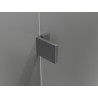 Mexen Lunar L Duo cabine de douche pivotante droite 115 x 110 cm, transparent, gris canon brossé - 834L-115P-110L-66-00
