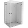 Mexen Lunar L Duo cabine de douche pivotante droite 115 x 110 cm, transparent, gris canon brossé - 834L-115P-110L-66-00