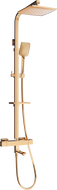 Mexen CQ62 Wannen-Duschset mit Regendusche und Thermostatarmatur, Roségold - 779106295-60