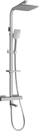 Mexen CQ62 Badewannen-Duschsystem mit Regendusche und thermostatischem Mischer, Graphit - 779106295-66