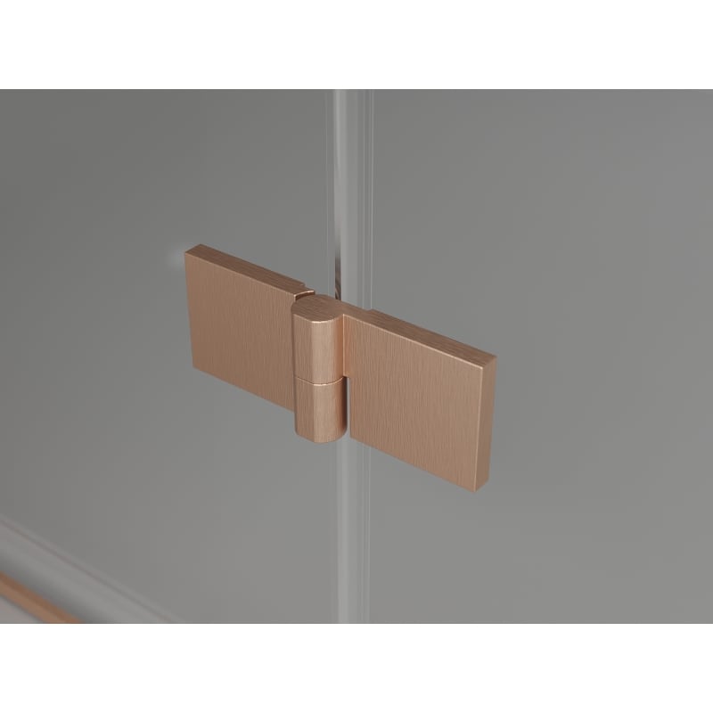 Mexen Lunar L Duo dušinurk, parempoolne, 105 x 85 cm, läbipaistev, harjatud vask - 834L-105P-085L-65-00