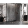 Mexen Lunar L Duo dušinurk, parempoolne, 105 x 85 cm, läbipaistev, harjatud vask - 834L-105P-085L-65-00
