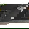 Mexen Enzo Granitspüle 1-becken mit Abtropffläche 576 x 465 mm, schwarz gesprenkelt, schwarzer Siphon - 6506571005-76-B