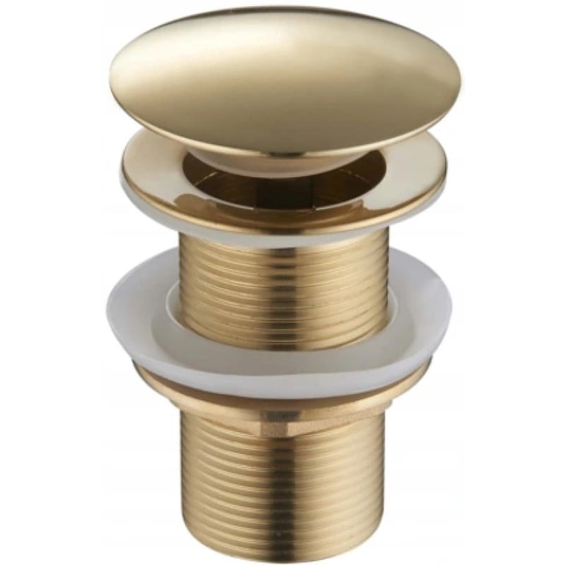 Mexen round click-clack drain, gold - 79910-50