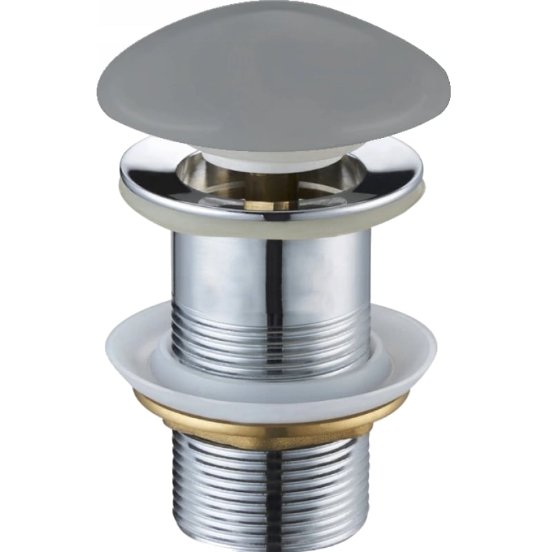 Mexen click-clack stopper round, light gray ceramic matte - 79910-61