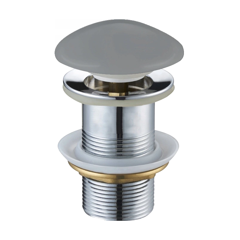 Mexen Klick-Klack-Abfluss rund, hellgrau keramisch matt - 79910-61