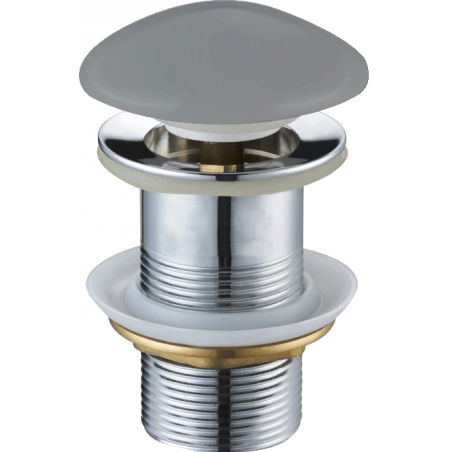 Mexen plug click-clack round, light grey ceramic matte - 79910-61