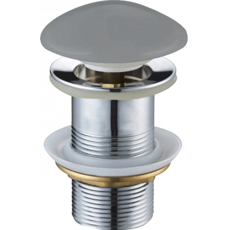 Mexen τάπα κάννης κλικ-κλακ στρογγυλή, ανοιχτό γκρι κεραμικό ματ - 79910-61