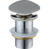 Mexen Klick-Klack-Abfluss rund, hellgrau keramisch matt - 79910-61