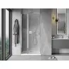 Mexen Mist 120 cm Hinged Shower Door, Transparent, Chrome - 8A4-120-000-01-00