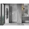 Mexen Mist 120 cm Hinged Shower Door, Transparent, Chrome - 8A4-120-000-01-00