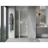 Mexen Mist porte de douche pivotante 90 cm, transparent, or brossé - 8A4-090-000-55-00
