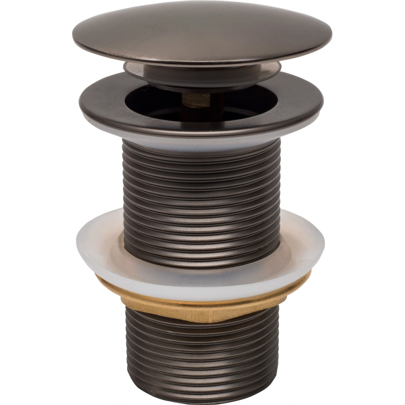 Mexen click-clack round plug, graphite - 79910-66