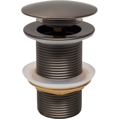 Mexen click-clack round plug, graphite - 79910-66