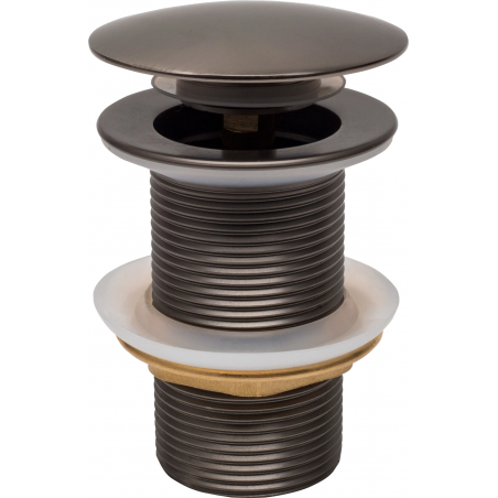 Mexen rund klick-klack plugg, borstad gun gray - 79910-66