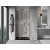 Mexen Mist pivot shower door 70 cm, transparent, brushed copper - 8A4-070-000-65-00