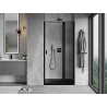 Mexen Mist duššiuksed, parempoolsed, 115 cm, must raam, must - 8A4-115-000-70-70-P