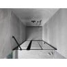Mexen Mist drzwi prysznicowe uchylne lewe 105 cm, czarna kratka, czarne - 8A4-105-000-70-77-L