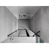 Mexen Mist porte de douche battante droite 95 cm, grille noire, noir - 8A4-095-000-70-77-P