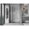 Mexen Mist 145 cm Pivot Shower Door, Transparent, Chrome - 8A4-145-001-01-00