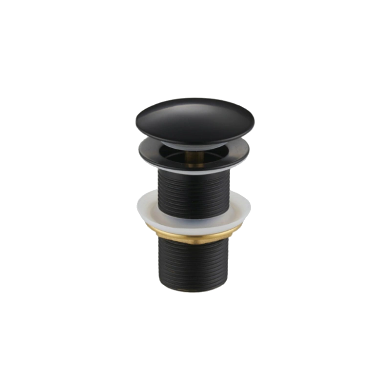 Mexen Klick-Klack-Abflussstopfen rund, schwarz - 79910-70