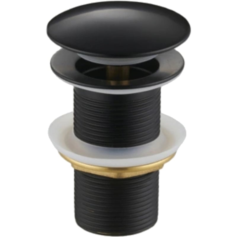 Mexen round click-clack drain plug, black - 79910-70