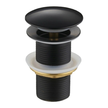 Mexen klick-klack plugg rund, svart - 79910-70