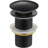 Mexen ronde klik-klak stop, zwart - 79910-70