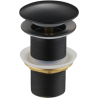 Mexen round click-clack stopper, black - 79910-70