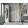 Mexen Mist shower door 125 cm, transparent, gold - 8A4-125-001-50-00